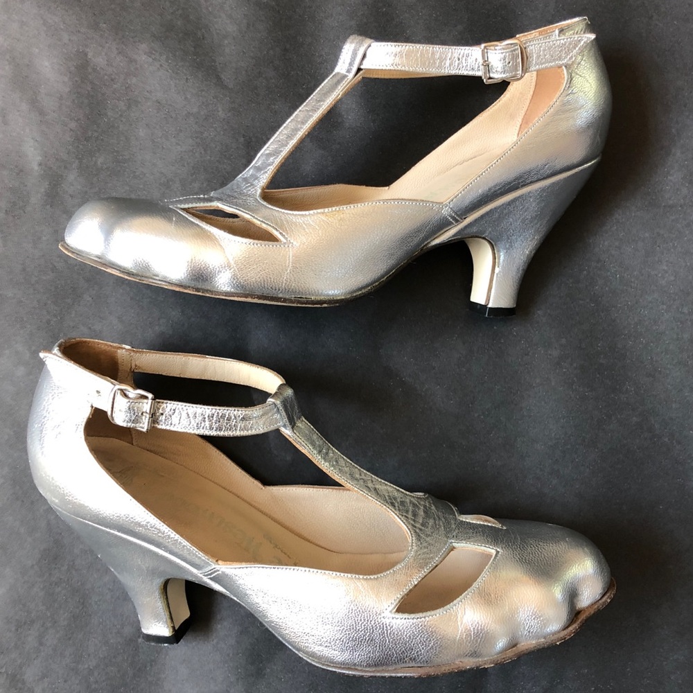 Vivienne Westwood Animal Toe Silver Leather Shoes